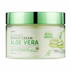 Акція на Заспокійливий крем для обличчя Esfolio Soothing Essence Cream Aloe Vera для всіх типів шкіри, з алое вера, 200 г від Eva