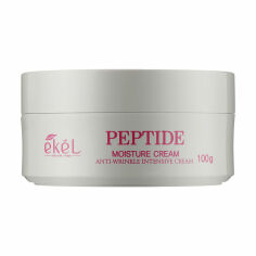 Акція на Зволожувальний крем для обличчя Ekel Peptide Moisture Cream з пептидами, 100 г від Eva
