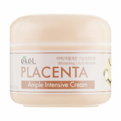 Акция на Крем для обличчя Ekel Placenta Ample Intensive Cream з екстрактом плаценти, 100 г от Eva