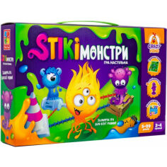 Акция на Настільна гра розважальна (5-7 років) Vladi Toys "Стікімонстри"  (укр) (VT8055-35) от Comfy UA