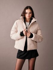 Акция на Куртка зимова коротка жіноча DeFacto A0805AX-BG414 S Sand от Rozetka