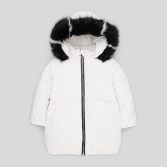 Акція на Дитяче зимове пальто для дівчинки Одягайко 20499 116 см Молочне від Rozetka