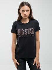 Акция на Футболка жіноча Big Star Brigida-906 XL Чорна от Rozetka