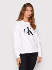 Акция на Світшот жіночий Calvin Klein Jeans J20J219140-YAF M Білий от Rozetka