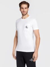 Акція на Футболка чоловіча Calvin Klein Jeans J30J320936-YAF XL Біла від Rozetka