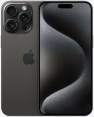 Акція на Apple iPhone 15 Pro Max 1TB Black Titanium eSIM (MU6F3) від Y.UA