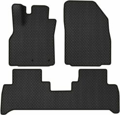 Акція на EVA килимки EVAtech в салон авто для Renault Scenic (III) (moving armrest) MT 2009-2015 3 покоління Minivan EU Black від Rozetka