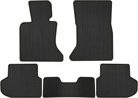 Акція на EVA килимки EVAtech в салон авто для BMW 5 Series (F10)  Restyling Electric seats 2013-2017 6 покоління Sedan USA 5 шт Black від Rozetka