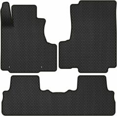 Акція на EVA килимки EVAtech в салон авто для Honda CR-V (with armrest) 2007-2012 3 покоління SUV EU 3 шт Black від Rozetka