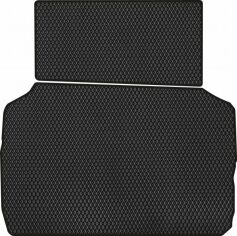 Акція на EVA килимок EVAtech в багажник авто для Mitsubishi L200 (V) (Short base) Restyling 2018-2023 5 покоління Pickup 4-дв. EU Black від Rozetka