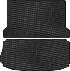 Акція на EVA килимок EVAtech в багажник авто для Ford Explorer Restyling 6 seats (2+2+2) 2016-2019 5 покоління SUV USA 2 шт Black від Rozetka