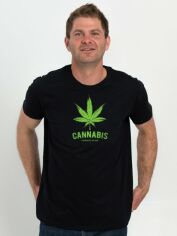 Акція на Футболка Sol's IMPERIAL Cannabis for medical L Чорна від Rozetka