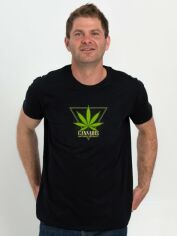 Акція на Футболка Sol's IMPERIAL Cannabis natural product L Чорна від Rozetka