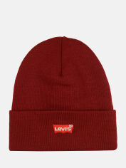 Акція на Шапка Levi's Red batwing embroidered slouchy beanie 230791-11-84 One Size Dark Bordeaux від Rozetka