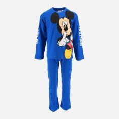 Акция на Піжама дитяча (футболка з довгими рукавами + штани) Disney Mickey VH2063 110-116 см Блакитна от Rozetka