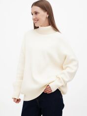 Акція на Светр в'язаний оверсайз жіночий EQUILIBRI JO Sweater Over 3 One Size Бежевий від Rozetka
