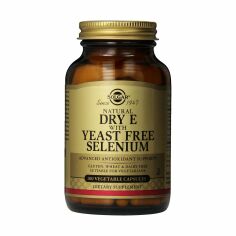 Акція на Сухий вітамін E Solgar Vitamin Dry E with Yeast Free Selenium з селеном без дріжджів, 100 капсул від Eva