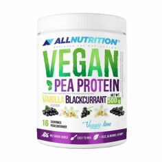 Акция на Дієтична добавка протеїн в порошку AllNutrition Vegan Pea Protein Ваніль-чорна смородина, 500 г от Eva