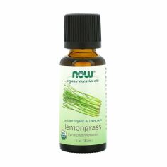 Акция на Ефірна олія Now Foods Organic Essential Oil 100% Pure Lemongrass Oil Органічна олія лемонграсу, 30 мл от Eva