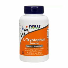 Акція на Дієтична добавка в порошку NOW Foods L-Tryptophan L-триптофан, 57 г від Eva