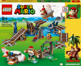 Акция на Конструктор LEGO Super Mario Поїздка у вагонетці Дідді Конґа. Додатковий набір (71425) от Будинок іграшок