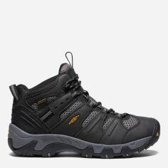 Акція на Чоловічі черевики для трекінгу з мембраною Keen Koven Mid Wp M 1020210 45 (11.5US) 28.8 см Чорні/Сірі від Rozetka