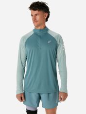 Акція на Лонгслів Asics Icon Ls 1/2 Zip 2011C732-401 XL Зелений/Бежевий/Білий від Rozetka