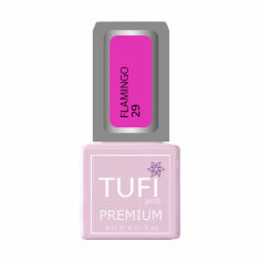 Акция на Гель-лак для нігтів Tufi profi Premium Flamingo 29 Рожева фуксія, 8 мл от Eva