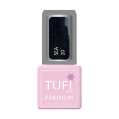 Акція на Гель-лак для нігтів Tufi Profi Premium Sea 20 Темно-синій блиск, 8 мл від Eva