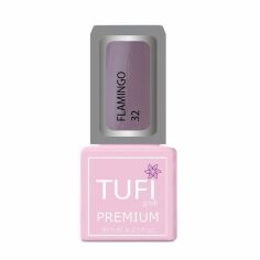 Акция на Гель-лак для нігтів Tufi profi Premium Flamingo 32 Лілова крейда, 8 мл от Eva