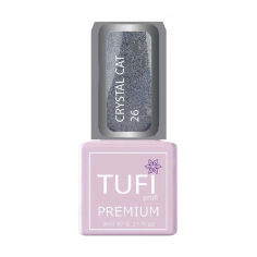Акция на Гель-лак для нігтів Tufi Profi Premium Crystal Cat 26 Лазурит голографік, 8 мл от Eva
