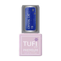 Акция на Гель-лак для нігтів Tufi Profi Premium Crystal Cat 19 Ультрамарин, 8 мл от Eva