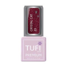 Акция на Гель-лак для нігтів Tufi Profi Premium Crystal Cat 23 Сангрія, 8 мл от Eva