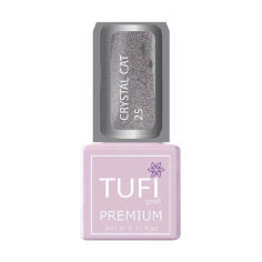Акция на Гель-лак для нігтів Tufi Profi Premium Crystal Cat 25 Аметрин голографік, 8 мл от Eva