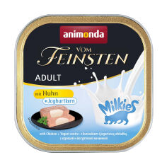 Акція на Вологий корм для кішок Animonda Vom Feinsten Паштет з куркою та йогуртом, 100 г від Eva
