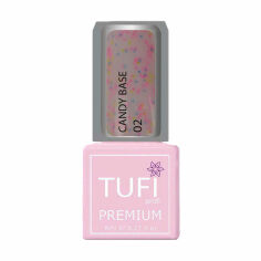 Акція на База для гель-лаку Tufi profi Premium Candy Base, 02 Макарун, 8 мл від Eva