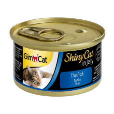 Акція на Вологий корм для кішок GimCat Shiny Cat Тунець, 70 г від Eva