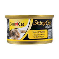 Акція на Вологий корм для кішок GimCat ShinyCat з тунцем та сиром, 70 г від Eva