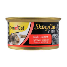 Акція на Вологий корм для кішок GimCat ShinyCat з тунцем та лососем, 70 г від Eva