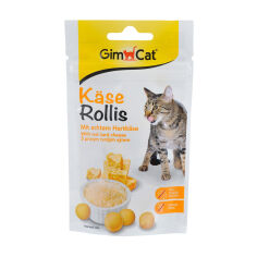 Акція на Ласощі для кішок GimCat Kase-Rollis з сиром, 40 г від Eva
