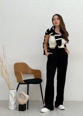 Акція на Штаны вязаные Jolie Art Knit черные L/XL рост 165-168 см від Podushka