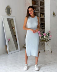 Акція на Вязаное платье-майка Art Knit небесное S/M від Podushka