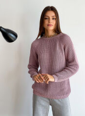 Акція на Джемпер вязаный Cotton розовый Art Knit Прованс L/XL від Podushka