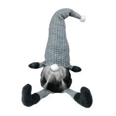 Акція на Декоративная игрушка-стопер Гном в серебряном колпаке с ножками Прованс від Podushka