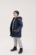 Акция на Куртка зимняя для мальчика КТ309 Бемби 800-синий 122 от Podushka