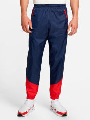 Акція на Спортивні штани чоловічі Nike M Nk Wr Wvn Lnd Pant DX0653-410 XL Midnight Navy/University Red від Rozetka