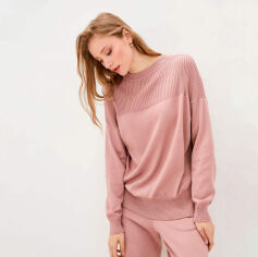 Акція на Джемпер вязаный Katrin темно-розовый Art Knit L/XL від Podushka