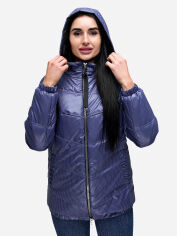 Акція на Куртка демісезонна з капюшоном жіноча Favoritti В-1237 Art.102008 D Тон 562 + Тон 21 50 Синя від Rozetka