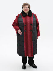 Акция на Пальто зимове жіноче Favoritti П-1293 Rita/32 Тон 1 56 Червоне от Rozetka