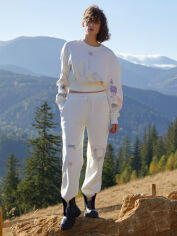 Акція на Спортивні штани на флісі жіночі Gepur 45541 M Молочні від Rozetka